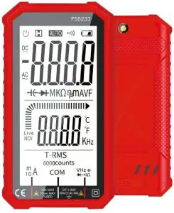 OOTDTY FS8233 4.8 Inch Large Screen Multimeter Tester Digital Multimeter