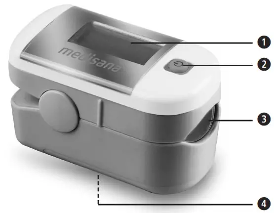 medisana PM 100 Fingertip Pulse Oximeter - Cover