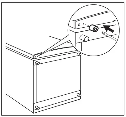 Electrolux LXB1AE13W0 Fridge - Rubber supporting pad 1