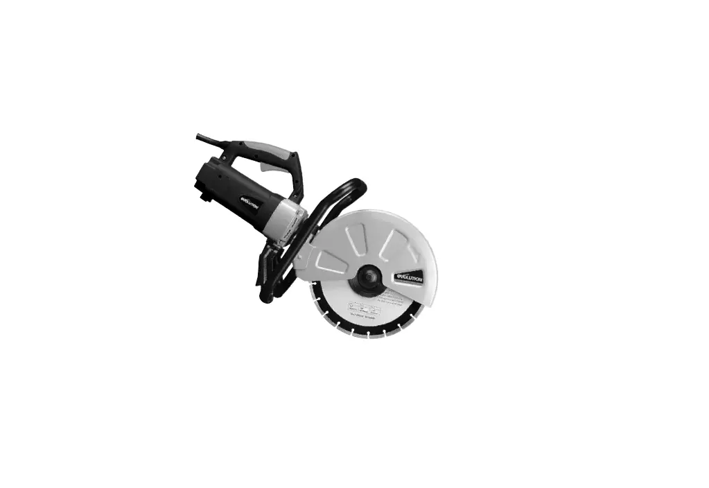 Evolution 008-0002 Electric Disc Cutter Instruction Manual Evolution 008-0002 Electric Disc Cutter Instruction Manual