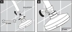 hansgrohe-04071005-Croma-E-100-3-Jet-Shower-Head-Installation