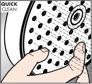 hansgrohe-04071005-Croma-E-100-3-Jet-Shower-Head-Cleaning