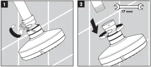 hansgrohe-04071005-Croma-E-100-3-Jet-Shower-Head-Cleaning