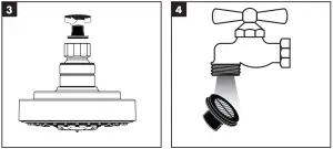 hansgrohe-04071005-Croma-E-100-3-Jet-Shower-Head-Cleaning