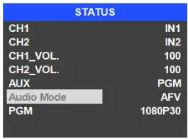 BZBGEAR BG-MFVS61-G2 6-Inch 3G-SDI and HDMI Video Mixer-BZBGEAR BG-MFVS61-G2 6-Inch 3G-SDI and HDMI Video Mixer-AFV Mode