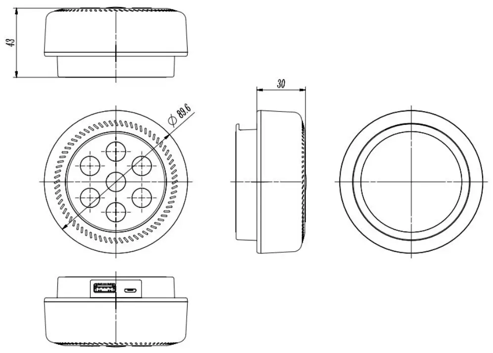 Richmat Handset Ble HJT53B - Dimension