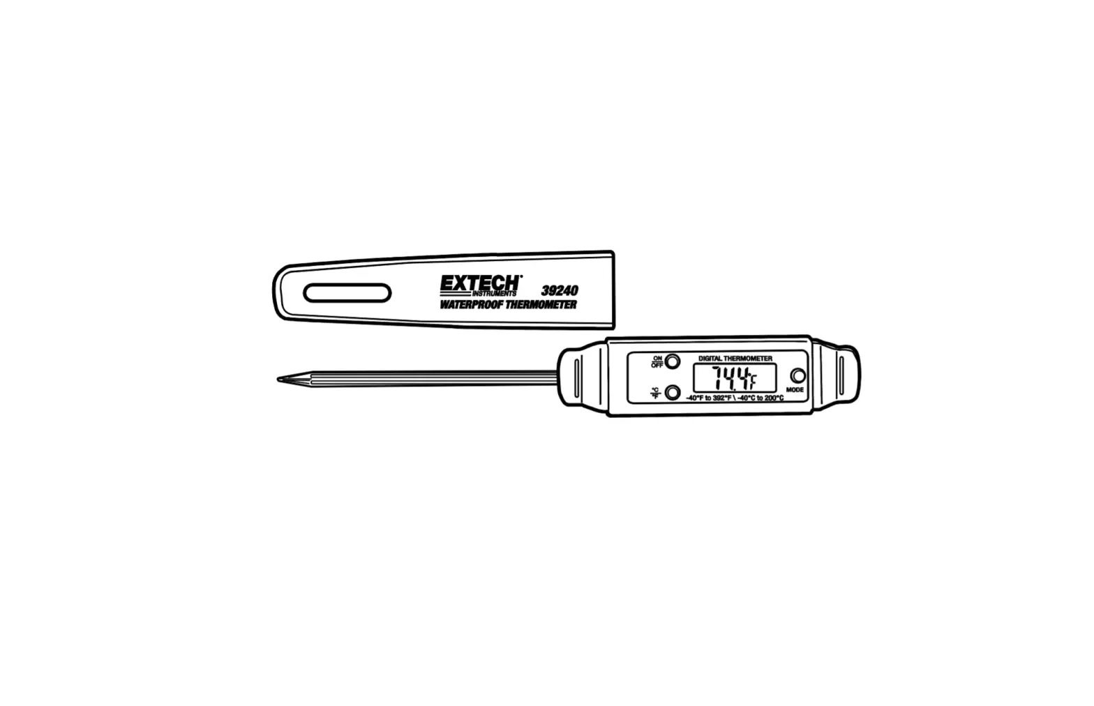 Extech 39240 Waterproof Thermometer User Manual Extech 39240 Waterproof Thermometer User Manual