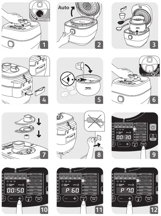 Tefal NC00151722 Home Chef Smart Pro IH Multicooker - fig 1