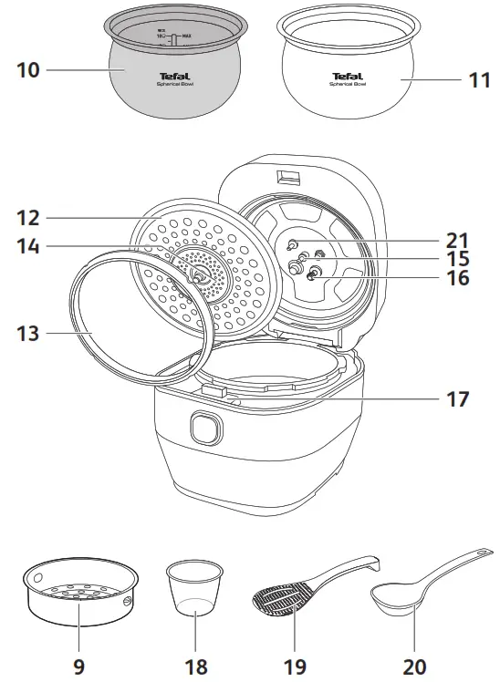 Tefal NC00151722 Home Chef Smart Pro IH Multicooker - fug
