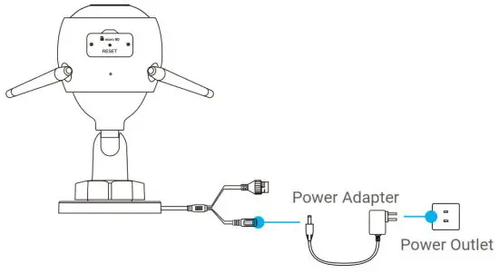 EZVIZ Scan the QR Code with App - Power-on
