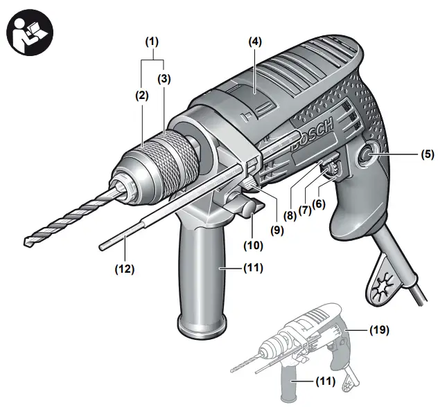 BOSCH GSB 13 RE Professional Electric Hammer Drill Machine - parts