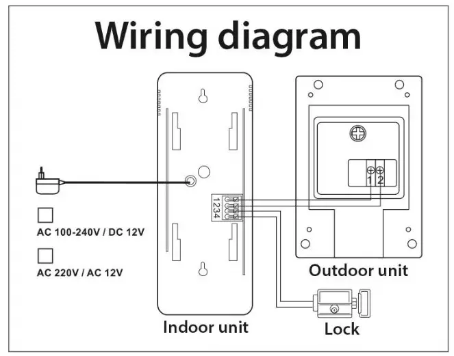 mercury 350 010UK 2 Wire Door Phone System - Fig