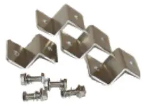CANADIAN ENERGY 9003724 200-400 Watts Off-Grid Solar Kits - Solar Panel Mounting Z-Brackets