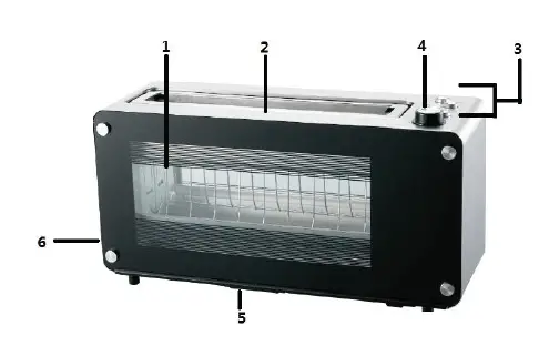 MAXIM M2SGT 2 - Slice Glass -Toaster-fig 2