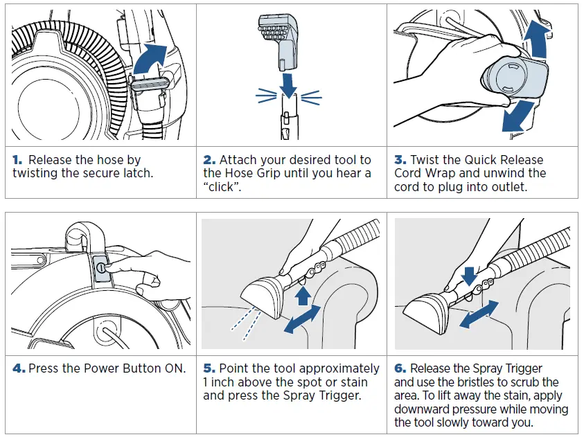 BISSELL 2891 Series Corded Deep Cleaner 11