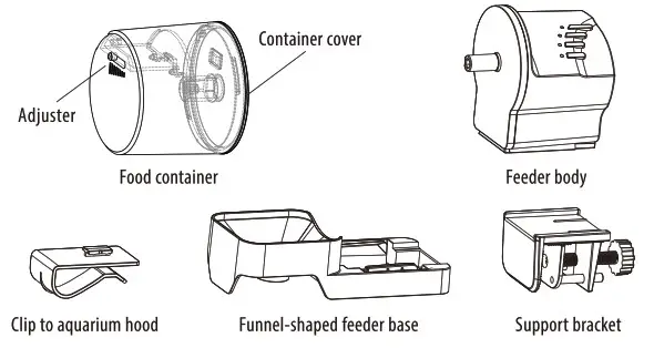 Shenzhen Xing Risheng Industrial AF2020Wi Fi Automatic Fish Feeder - Product Structure