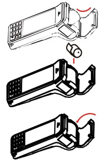 FIG 7 Install printing paper