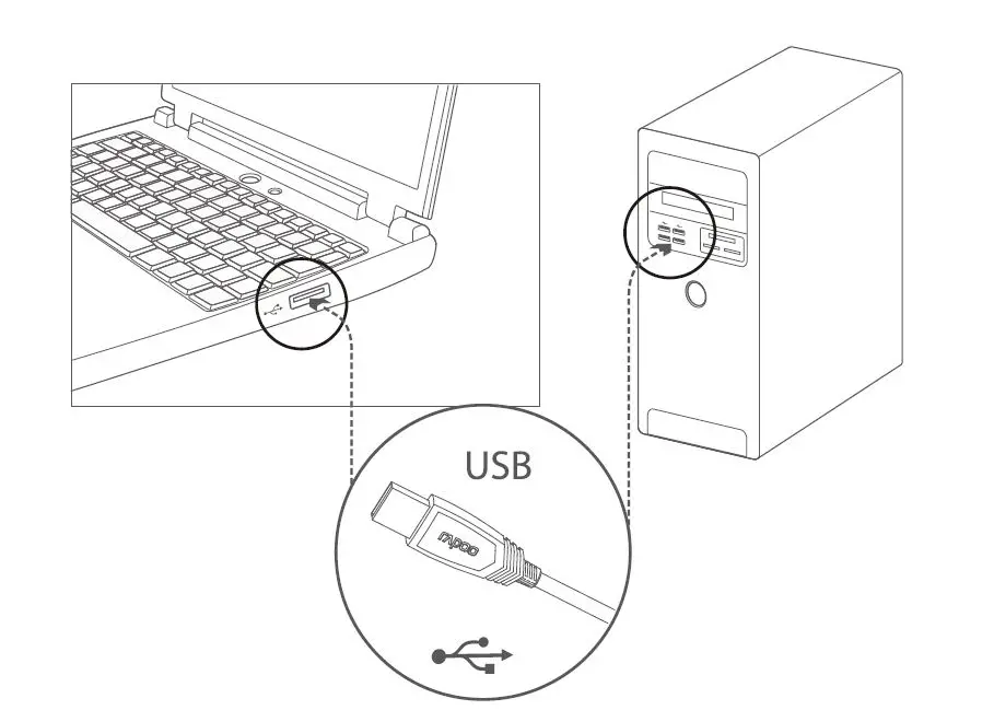 rapoo V18 Optical Gaming Mouse-FIG2