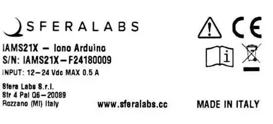 SFERA LABS IAMS21X Iono Uno Module - figure 3