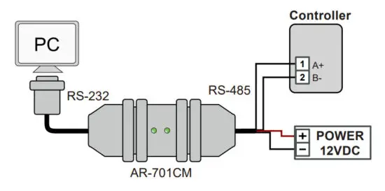 SOYAL AR 321CM Isolated Converter - Installation 2
