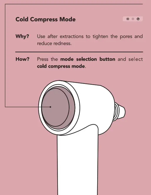 fancii 15 Clara Microdermabrasion Machine - Hot Cold Compress