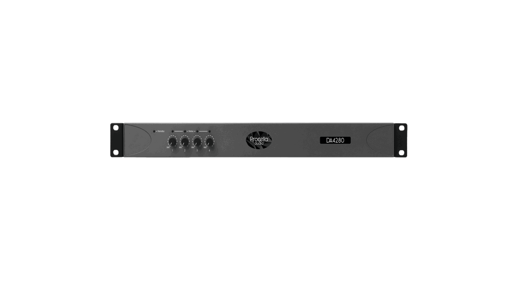 Procella Audio Da4280 4-channel Power Amplifier User Manual Procella Audio Da4280 4-channel Power Amplifier User Manual