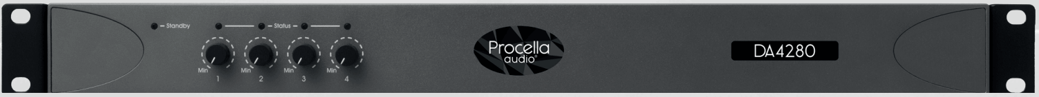 Procella audio DA4280 4-Channel Power Amplifier