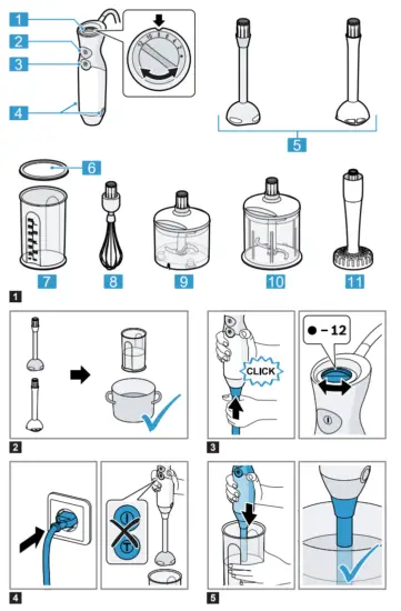 BOSCH MSM66 67 ErgoMixx Hand Blender - fig 2