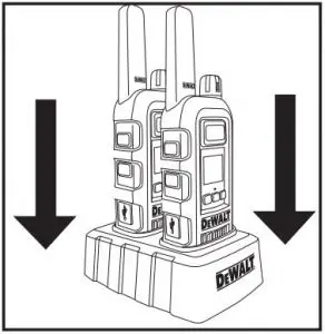 FIG 7 For charging radio(s) in desktop charger