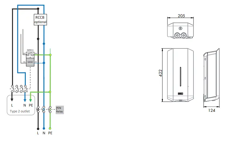 GARO GLBBDCMT274 Domestic Wall mounted Charger GLB OLEV approved-fig1