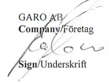 GARO -signature