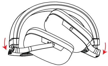 EDIFIER H880 High Fidelity Stereo bracket of the headphone