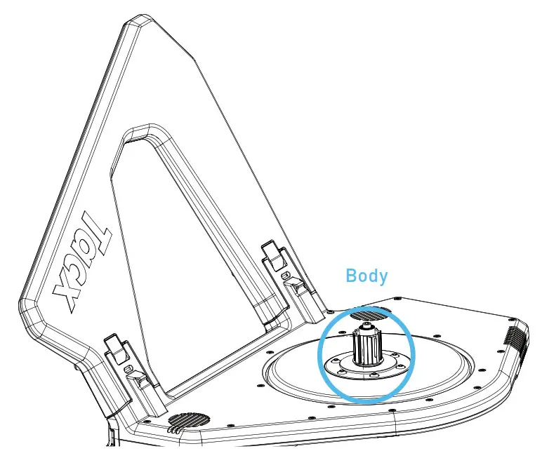 Tacx NEO 2T Lay down on its side