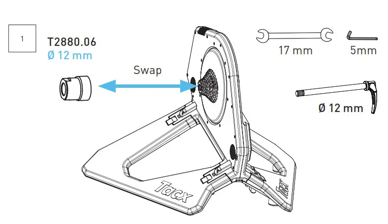 Tacx NEO 2T Lay down standard 5mm