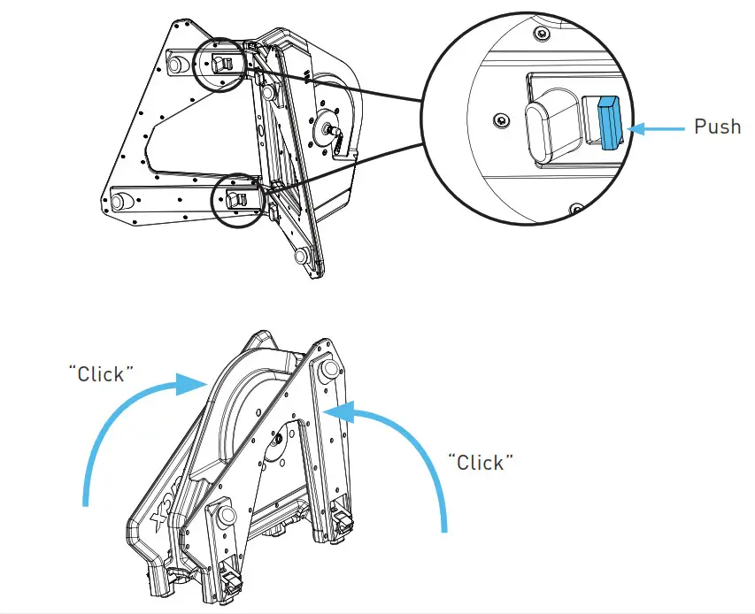 Tacx NEO 2T Lay the trainer Push