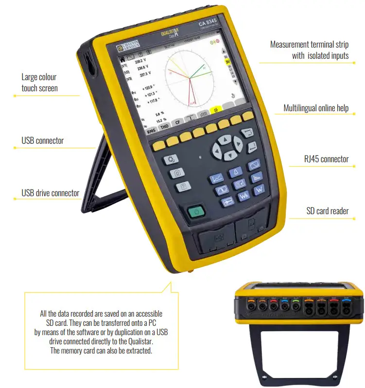 Chauvin Arnoux CA 8345 Three-phase electrical networks analyser - figure 1