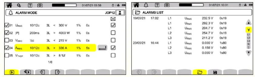 Chauvin Arnoux CA 8345 Three-phase electrical networks analyser - figure 16