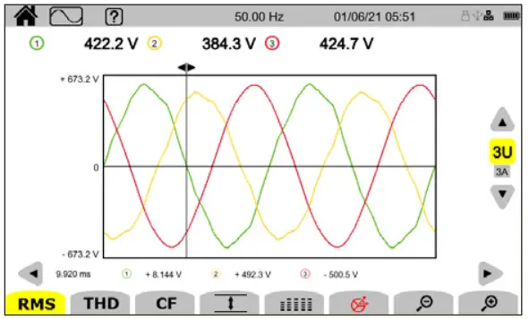 Chauvin Arnoux CA 8345 Three-phase electrical networks analyser - figure 6