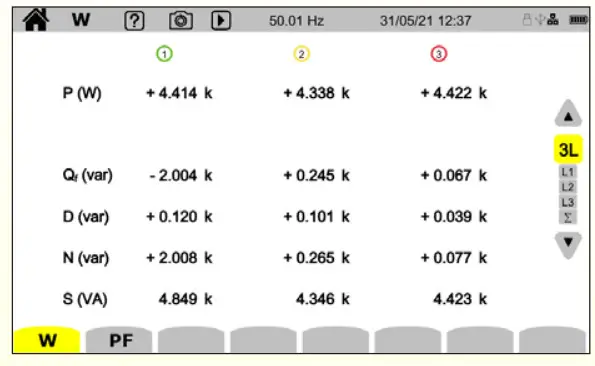 Chauvin Arnoux CA 8345 Three-phase electrical networks analyser - figure 7