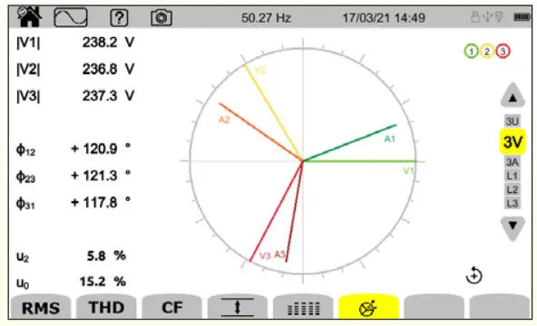 Chauvin Arnoux CA 8345 Three-phase electrical networks analyser - figure 9
