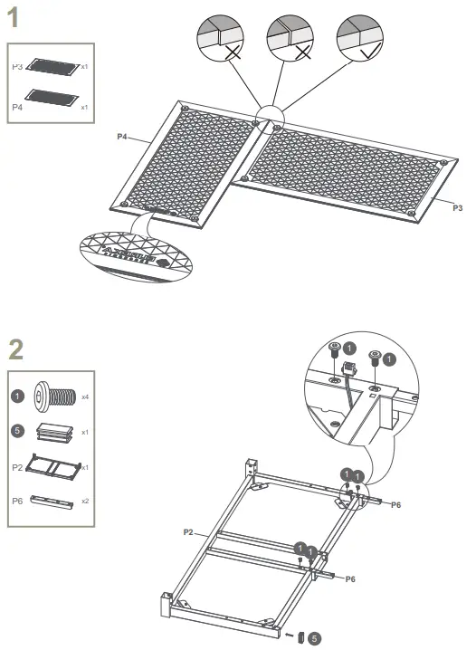 RIGHT ASSEMBLY INSTRUCTIONS