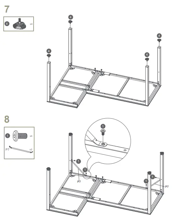 RIGHT ASSEMBLY INSTRUCTIONS