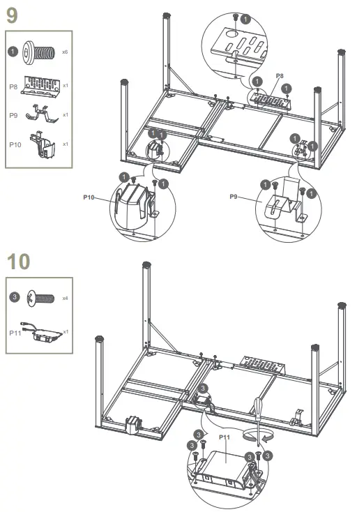 RIGHT ASSEMBLY INSTRUCTIONS