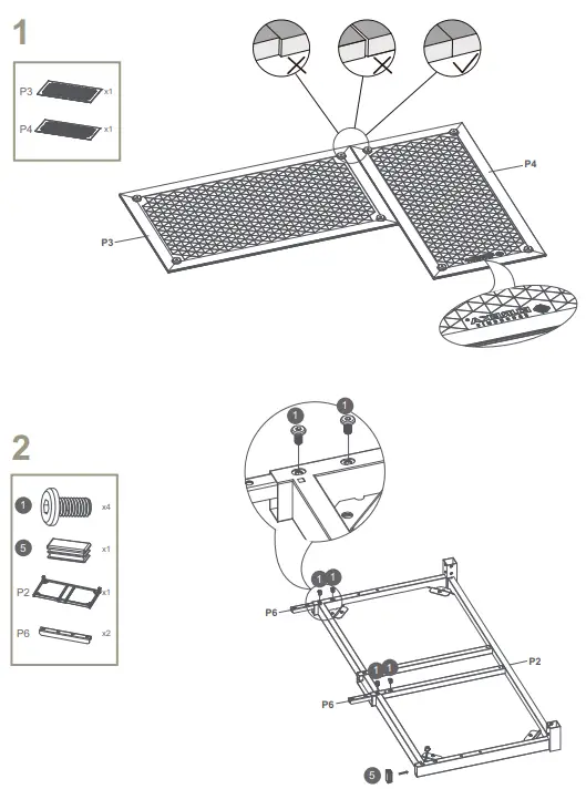 LEFT ASSEMBLY INSTRUCTIONS