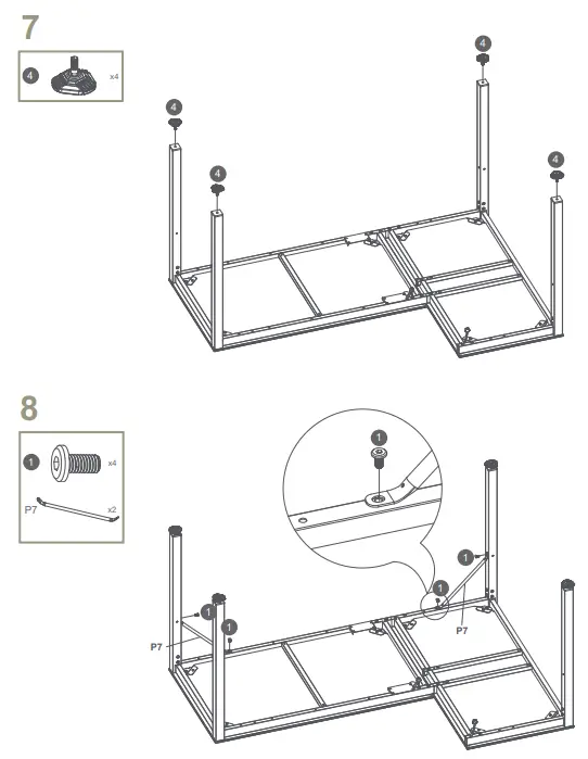 LEFT ASSEMBLY INSTRUCTIONS