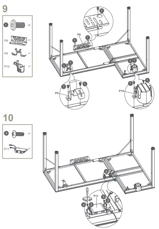 LEFT ASSEMBLY INSTRUCTIONS