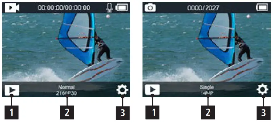 Rollei 10012750 Actioncam 9S Plus Camera - Selfie Mode