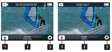 Rollei 10012750 Actioncam 9S Plus Camera - Settings