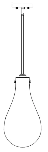 Hunter 19562 Lundin 1 Light Pendant