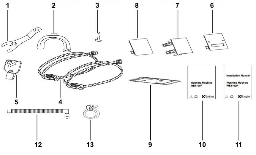 Electrolux WE1100P Smart Professional Washing Machine - 1